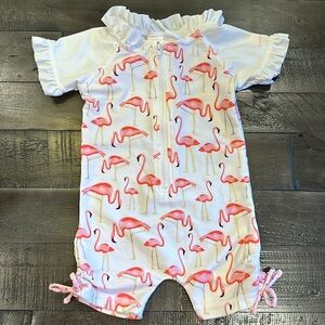 Snapper Rock Flamingo Infant Swimsuit 6m